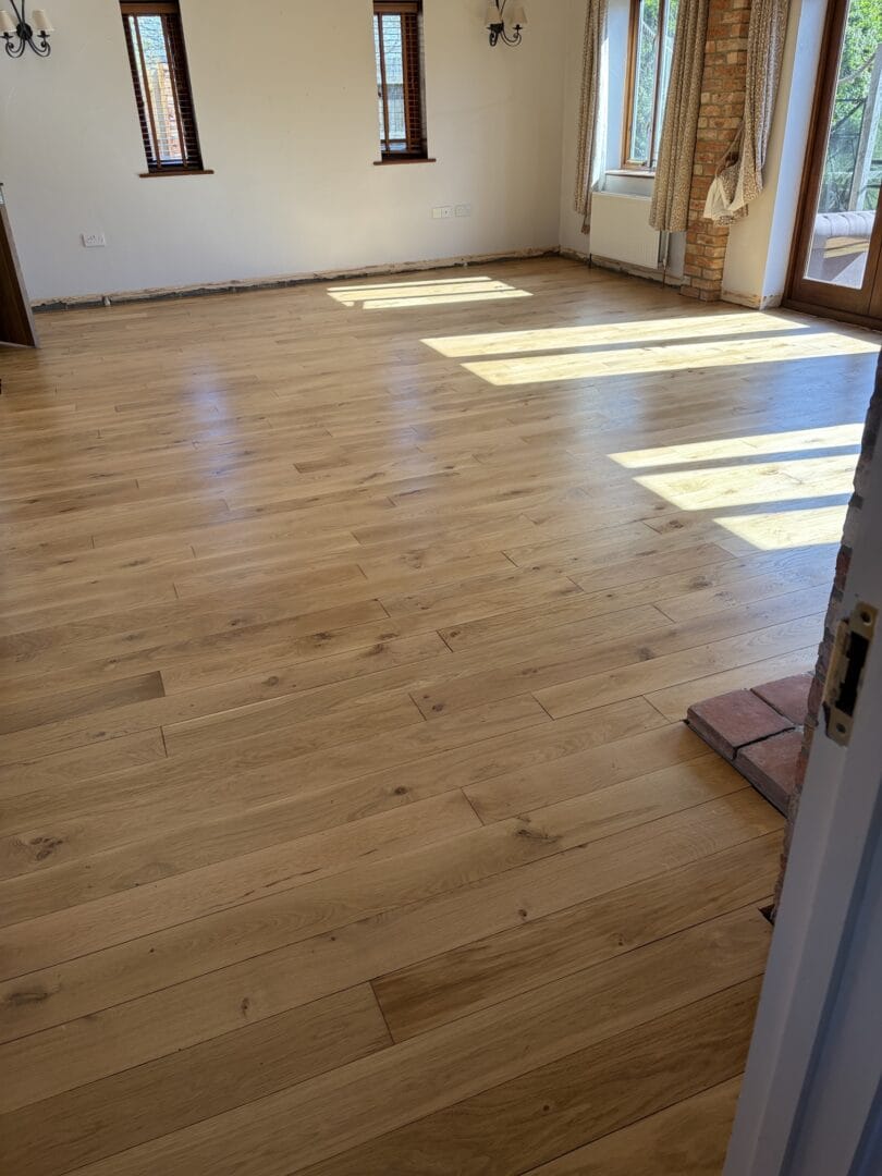Oak wood floor restored by art of clean