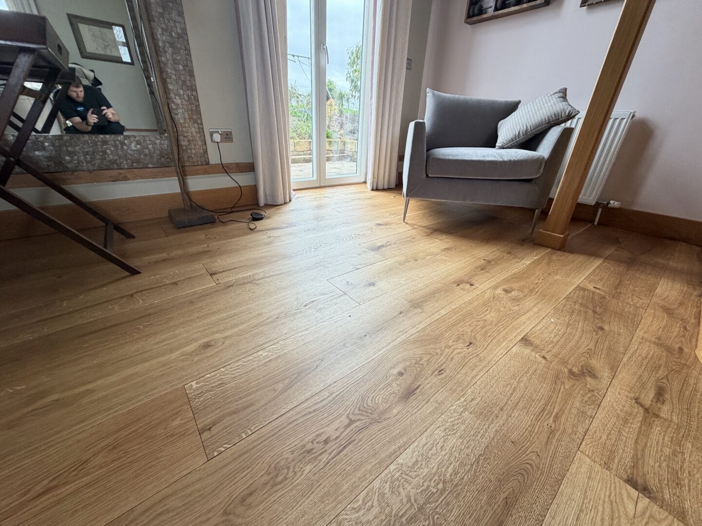 Wood floor that has been restored by art of clean
